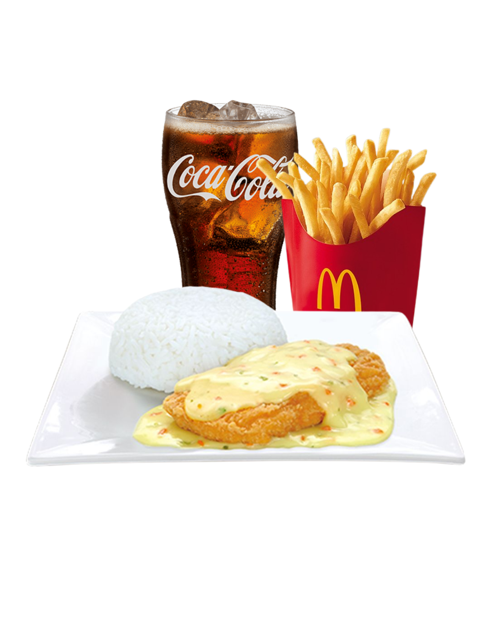 Crispy Chicken Fillet Ala King w/ Fries Medium Meal