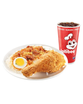 1 - pc. Chickenjoy w/ Palabok w/ Drink