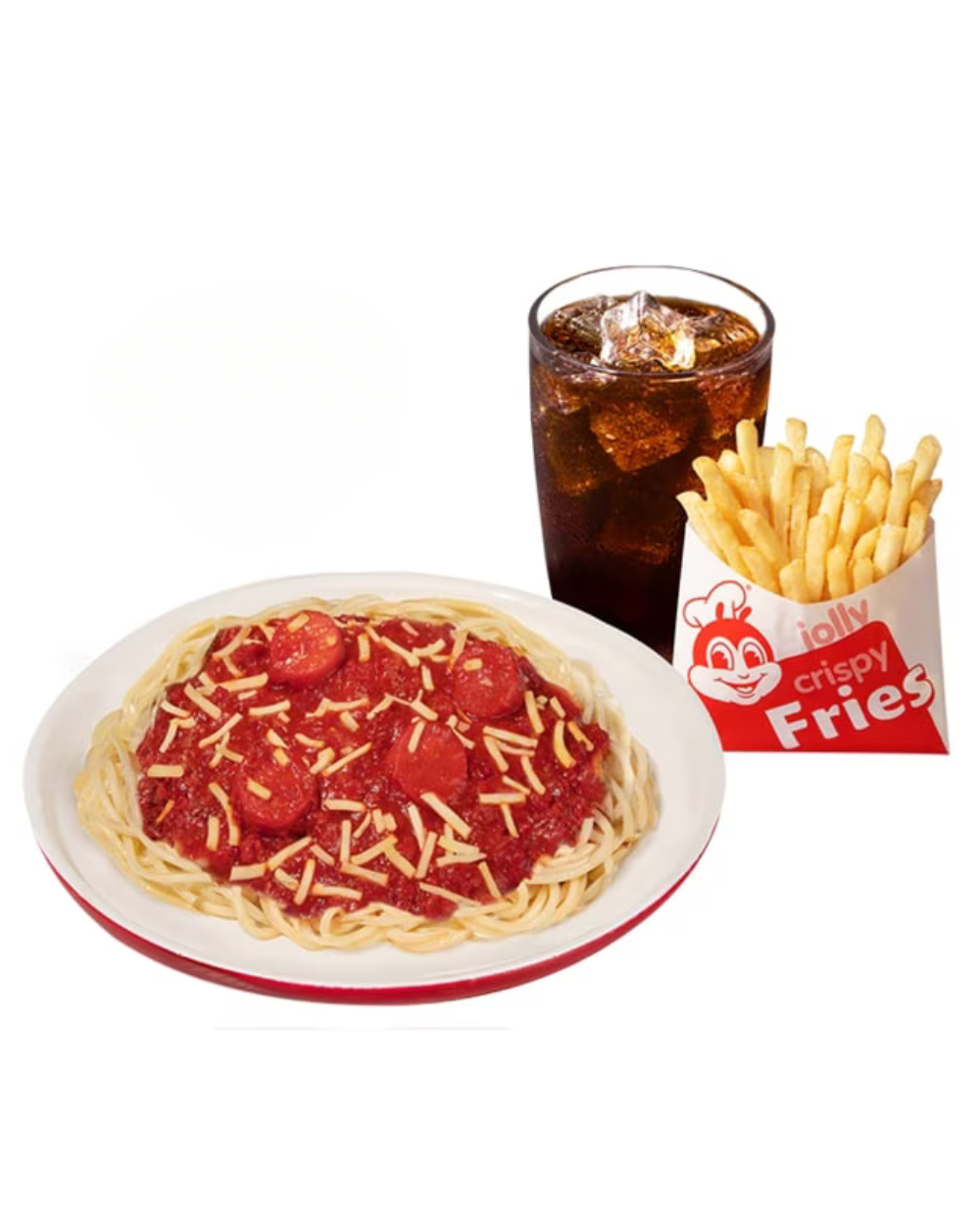 Jolly Spaghetti w/ Fries & Drink